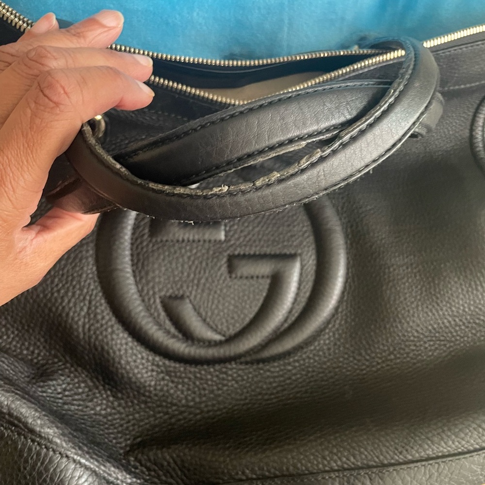 Gucci Black Leather Tote Bag - Picture 2 of 15